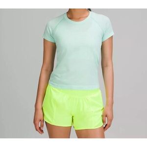 Lululemon wild mint/white stripe swiftly tech tee